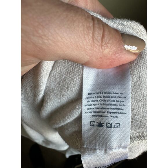 Faherty Women's Cream Flannel Long Sleeve Button Front Collared Shirt Size XXL - Picture 9 of 10